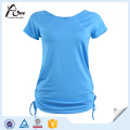 Moda T-Shirt Girls Respirável Yoga Wear